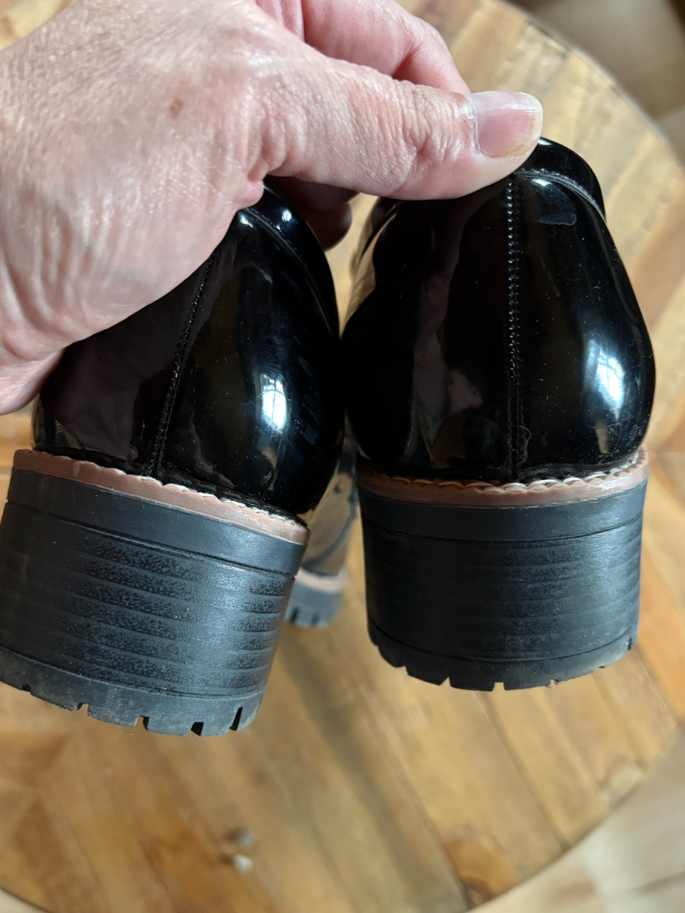 Dream Pairs Black Vegan Patent Leather Penny Loafers - Picture 9 of 9